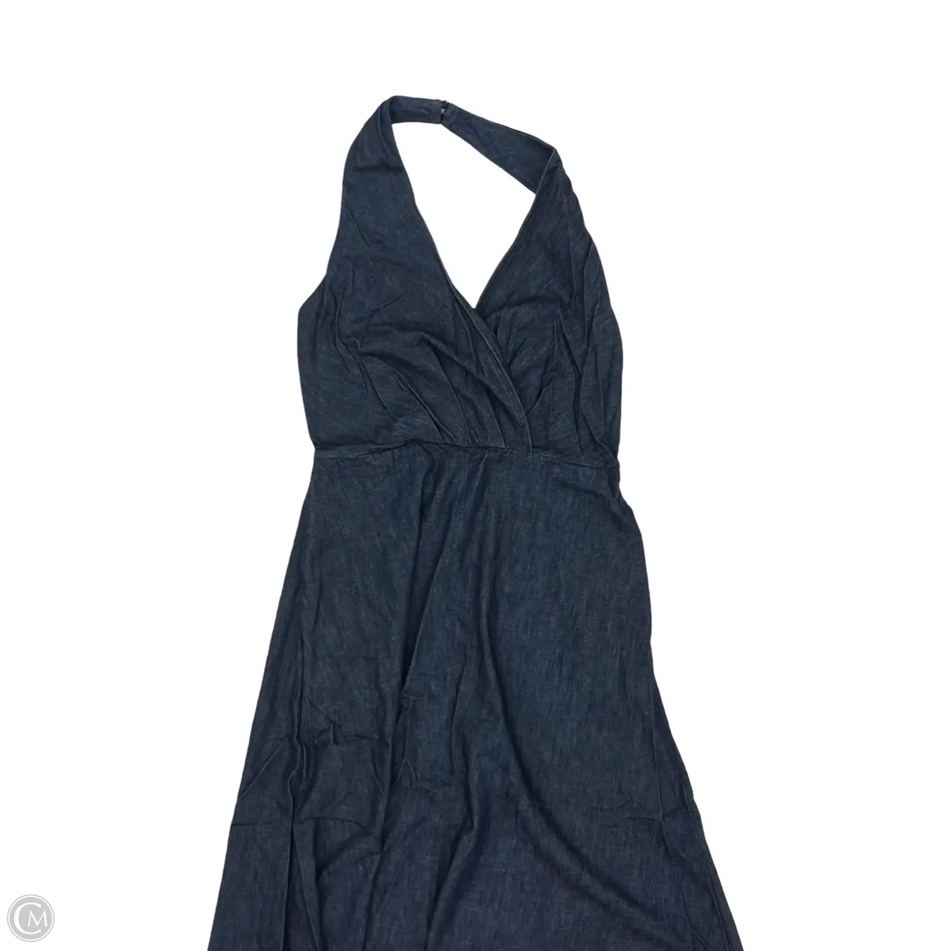 Dress Casual Maxi By Loft In Blue Denim, Size: 8