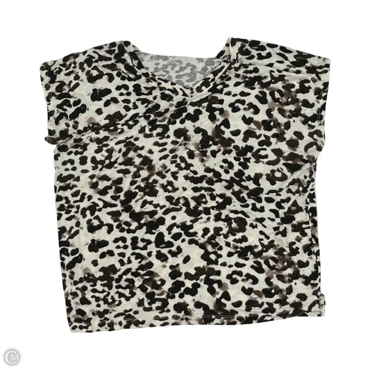 Top Short Sleeve By Maurices In Floral Print, Size: Xl