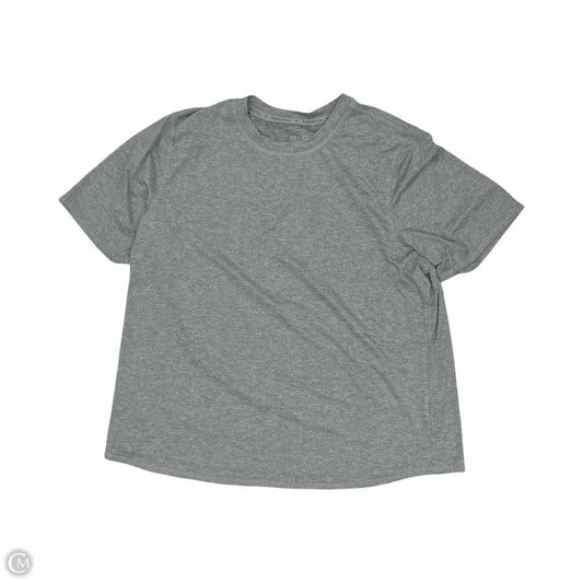 Athletic Top Short Sleeve By Fabletics In Grey, Size: Xxl