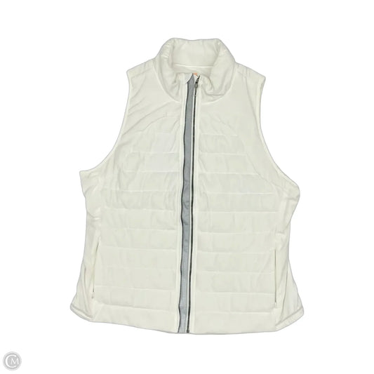 Vest Puffer & Quilted By Tangerine In White, Size: Xxl