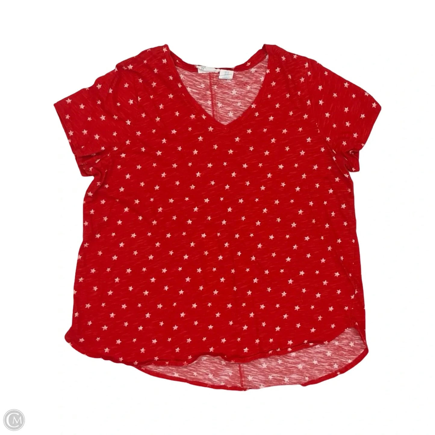 Top Short Sleeve By Cynthia Rowley In Red, Size: 1x