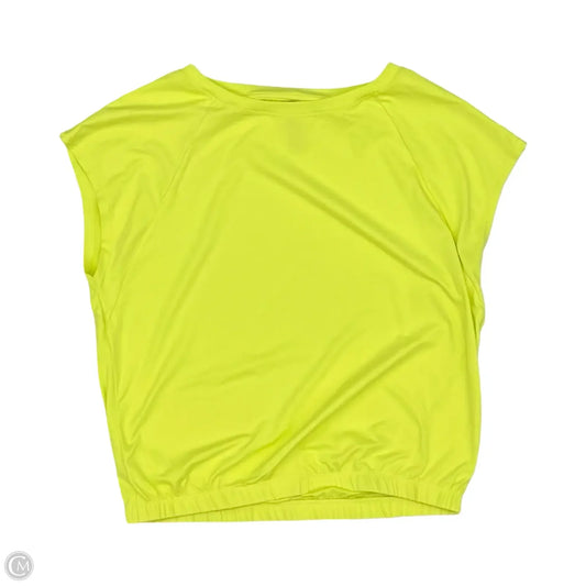 Athletic Top Short Sleeve By Kyodan In Yellow, Size: M