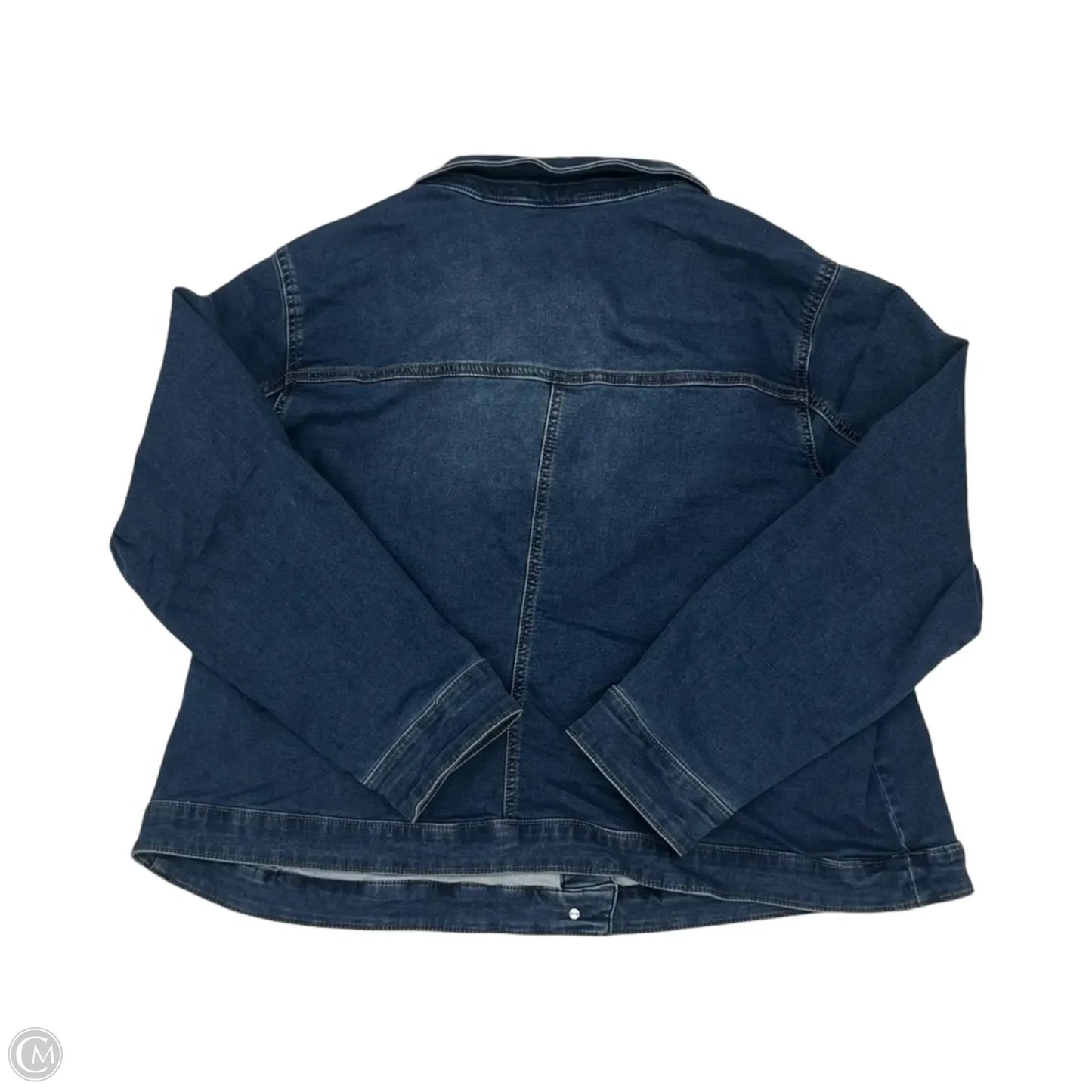 Jacket Denim By Kim Rogers In Blue Denim, Size: 2x