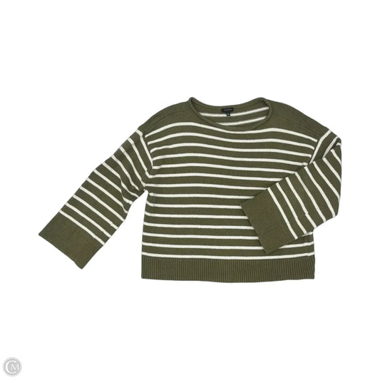 Sweater By Talbots In Green & White, Size: Xl