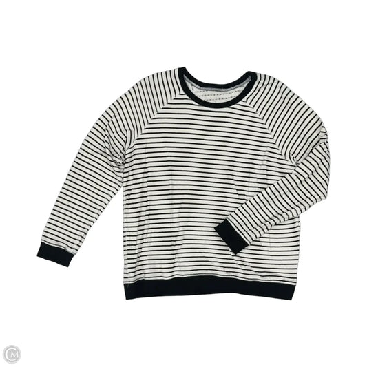 Top Long Sleeve By Clothes Mentor In Black & White, Size: Xl