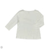 Top Long Sleeve By Talbots In White, Size: Xl