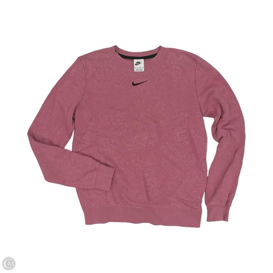 Athletic Sweatshirt Crewneck By Nike In Pink, Size: Xs