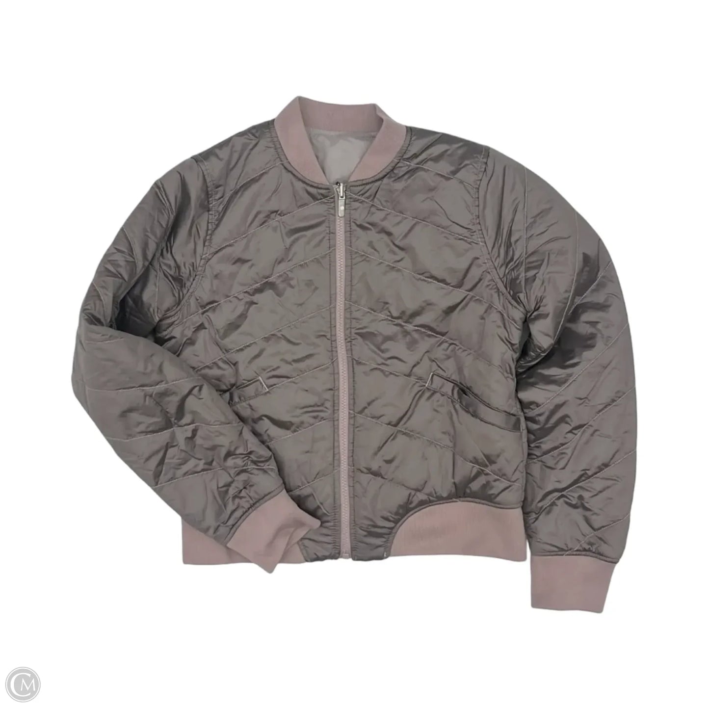 Jacket Puffer & Quilted By Lululemon In Grey, Size: S