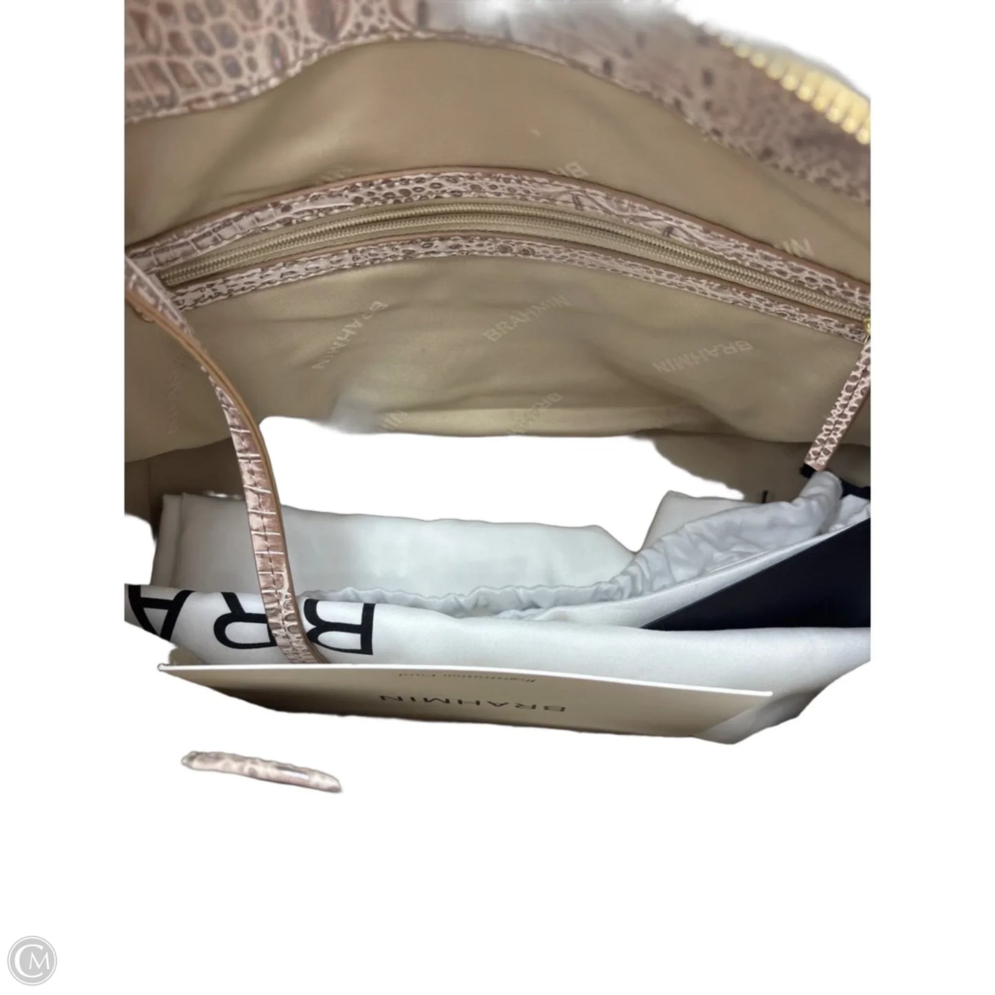 Handbag Designer By Brahmin, Size: Medium