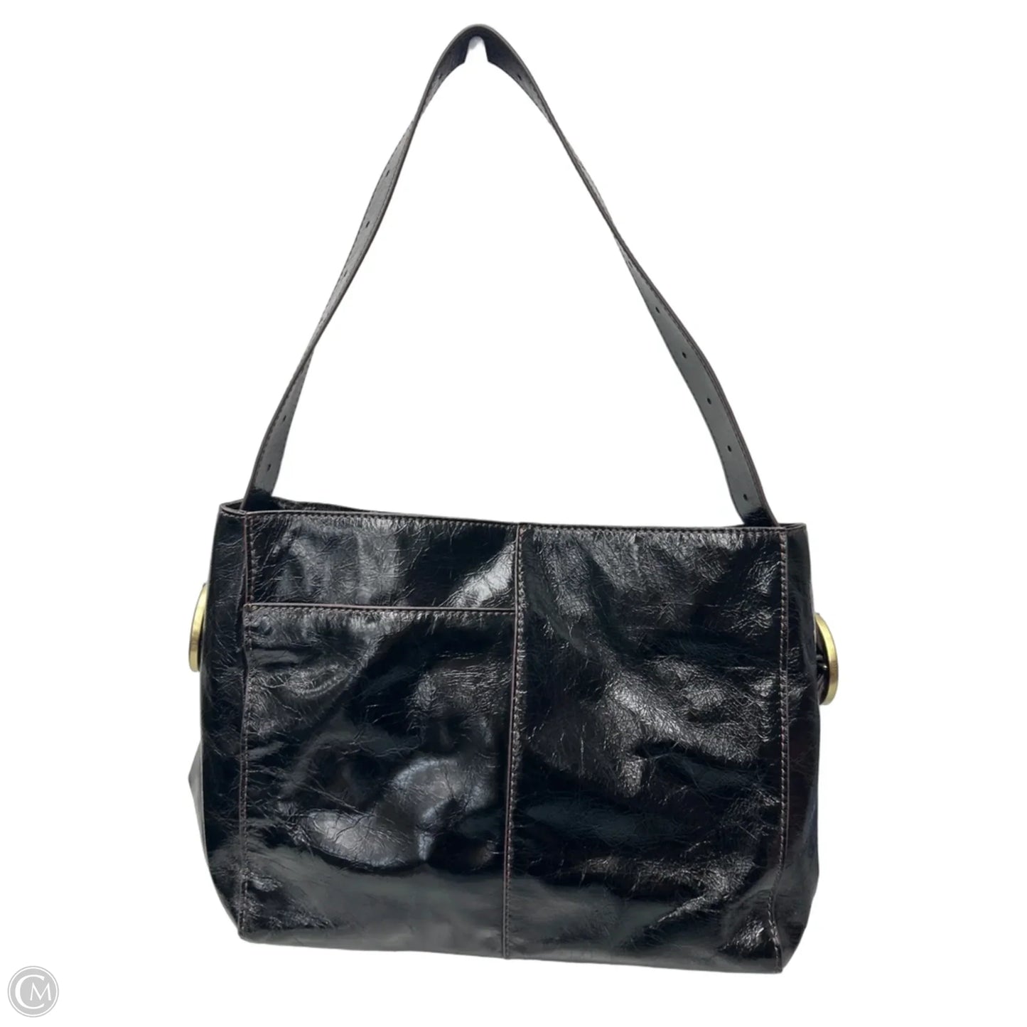 Handbag Leather By Hobo Intl, Size: Medium