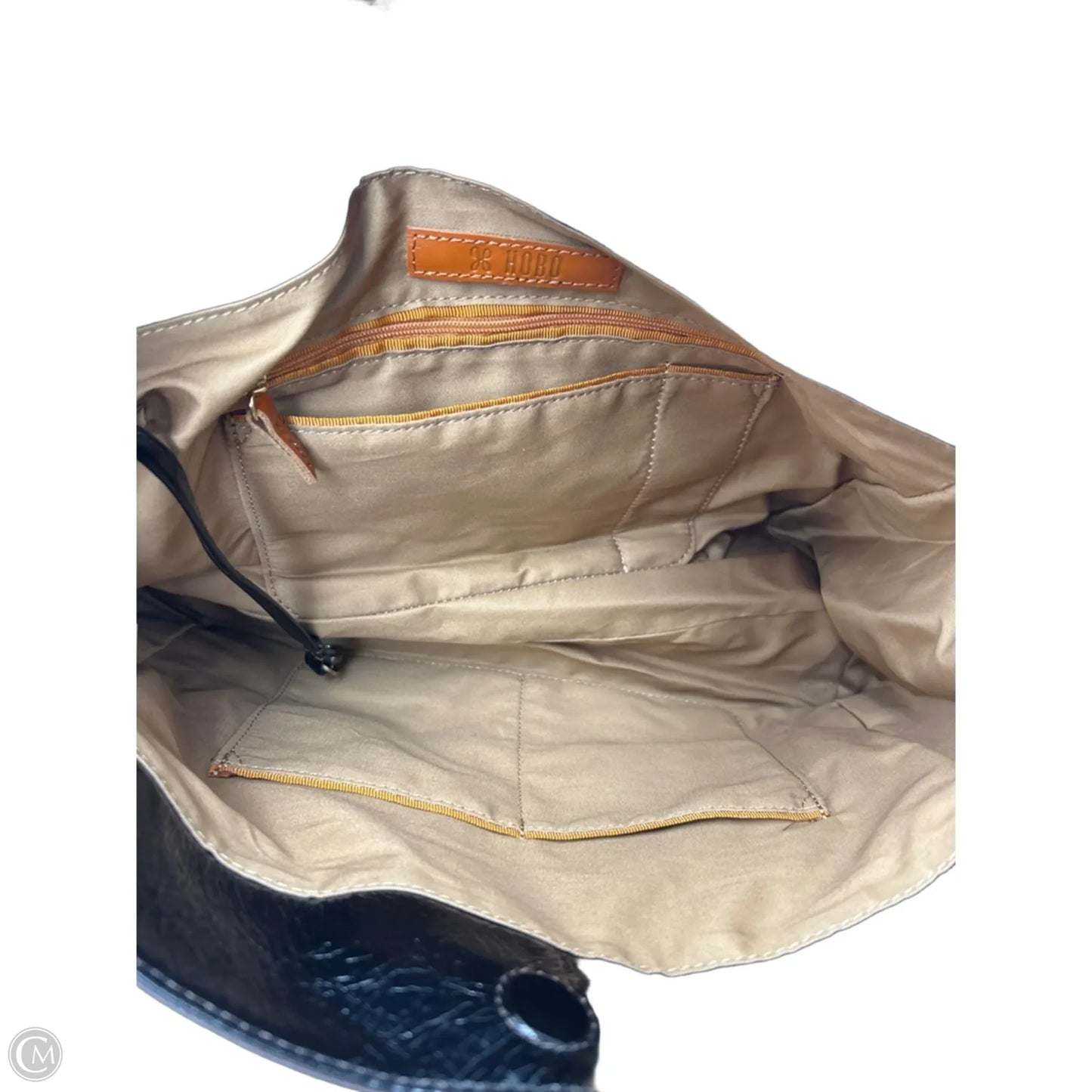 Handbag Leather By Hobo Intl, Size: Medium