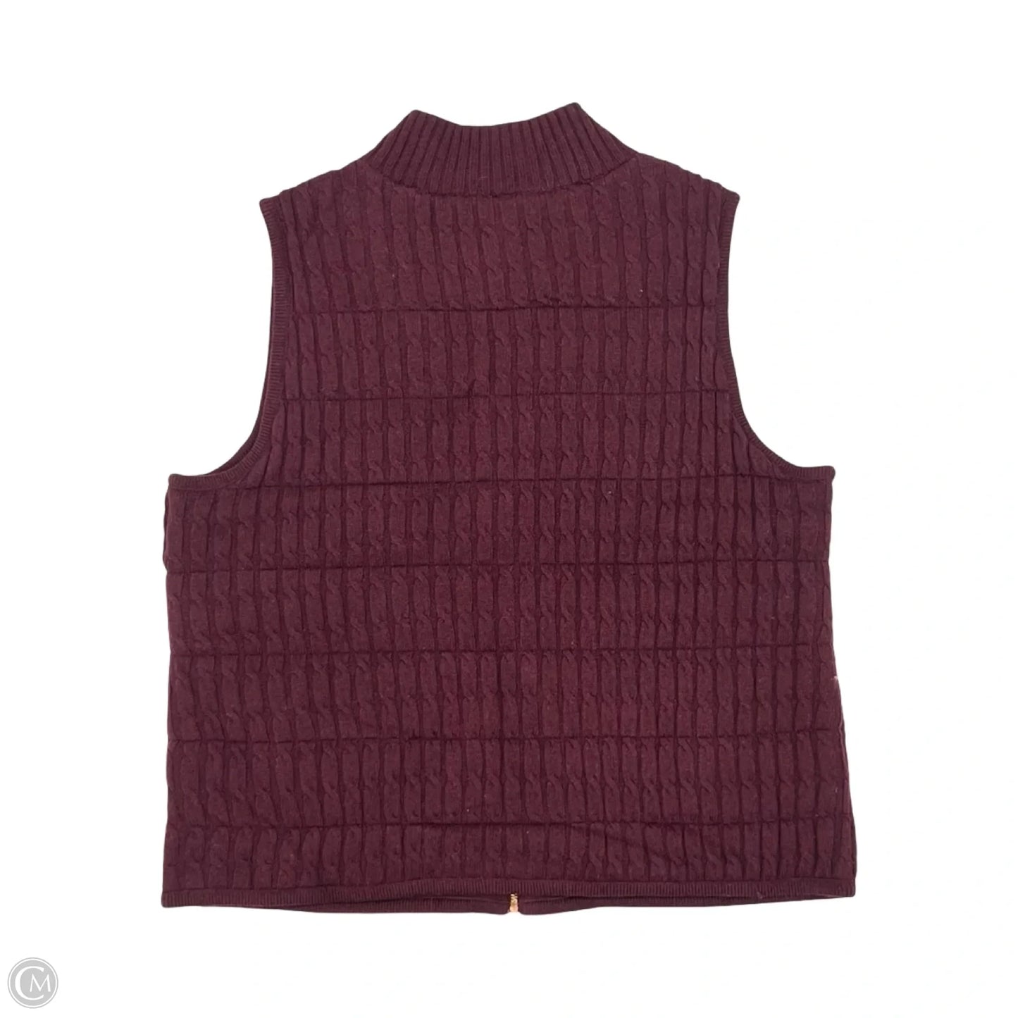 Vest Puffer & Quilted By Talbots In Red, Size: Xl