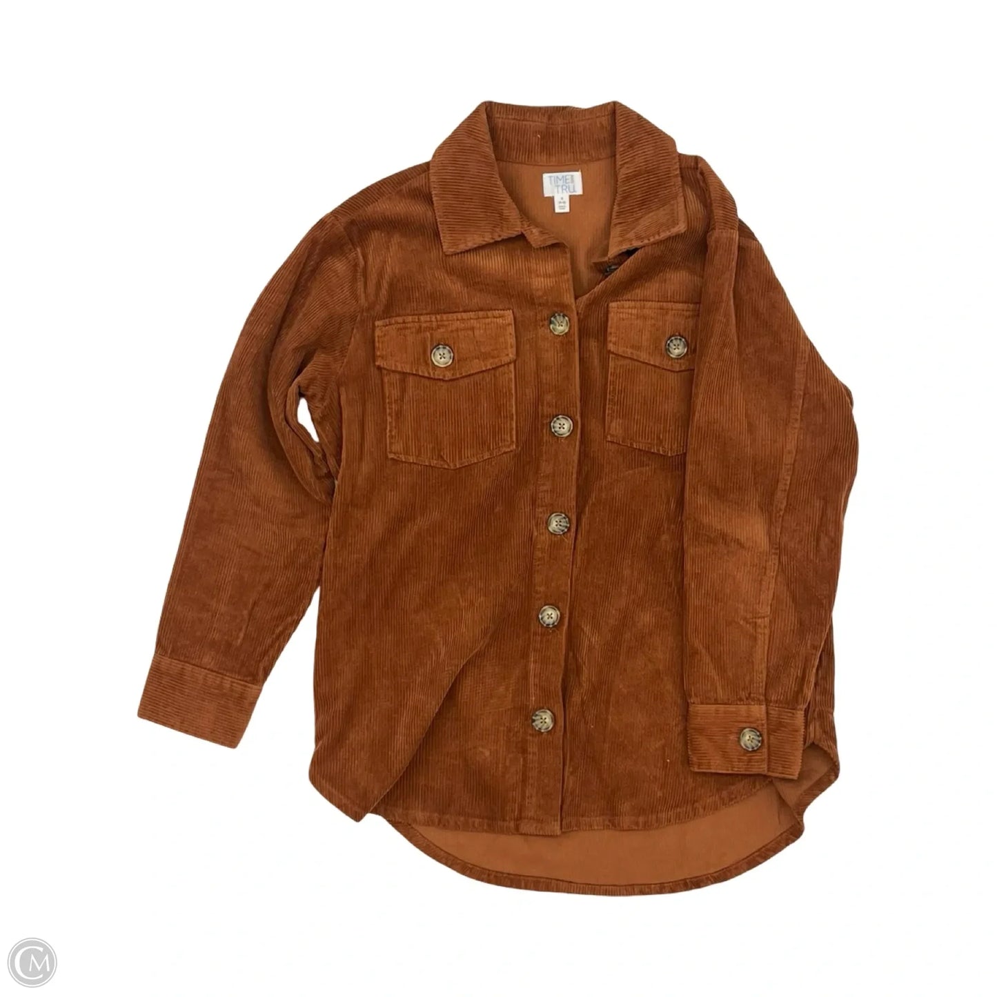 Jacket Other By Time And Tru In Orange, Size: S
