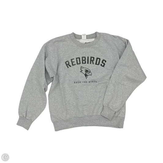 Athletic Sweatshirt Crewneck By Champion In Grey, Size: M