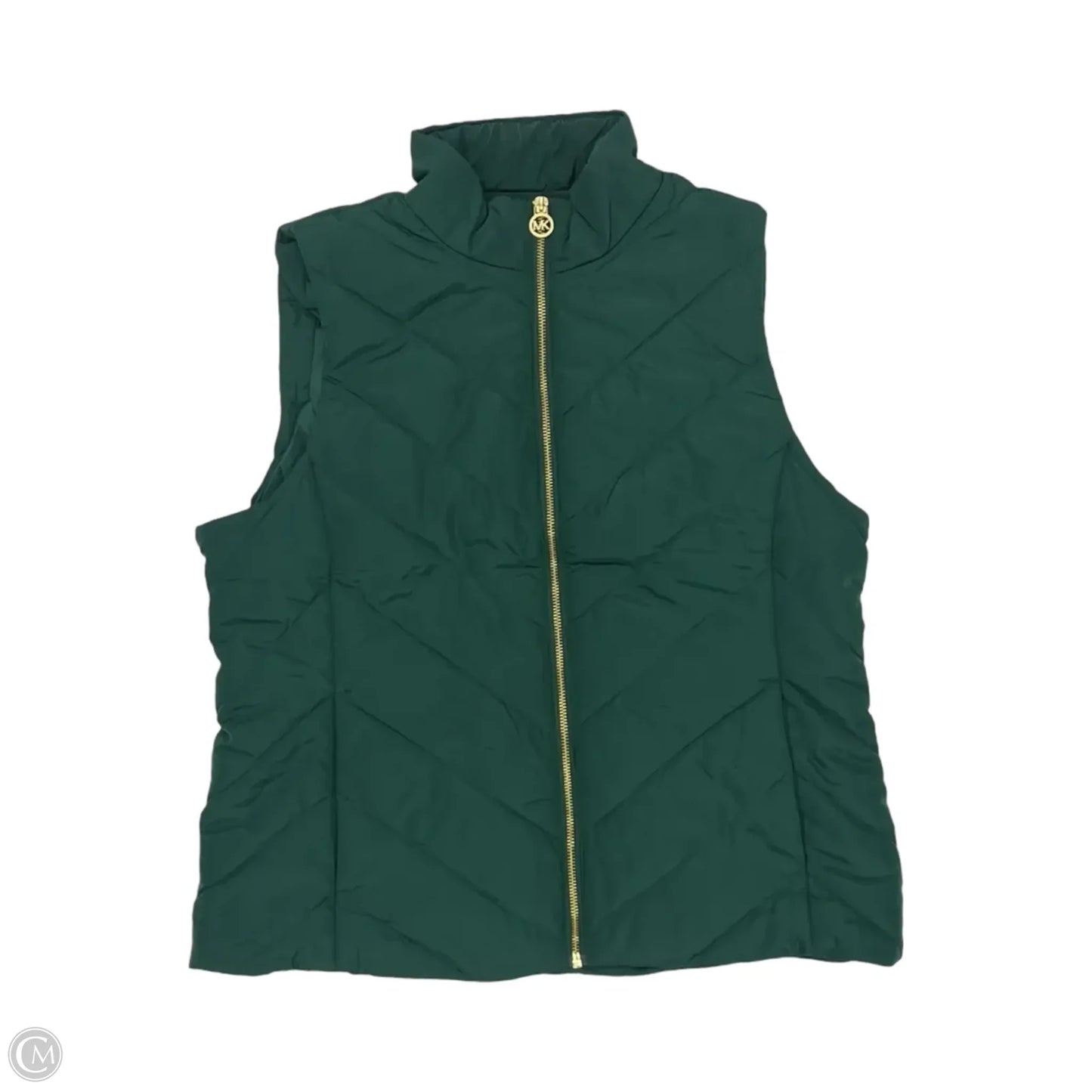 Vest Designer By Michael Kors In Green, Size: L