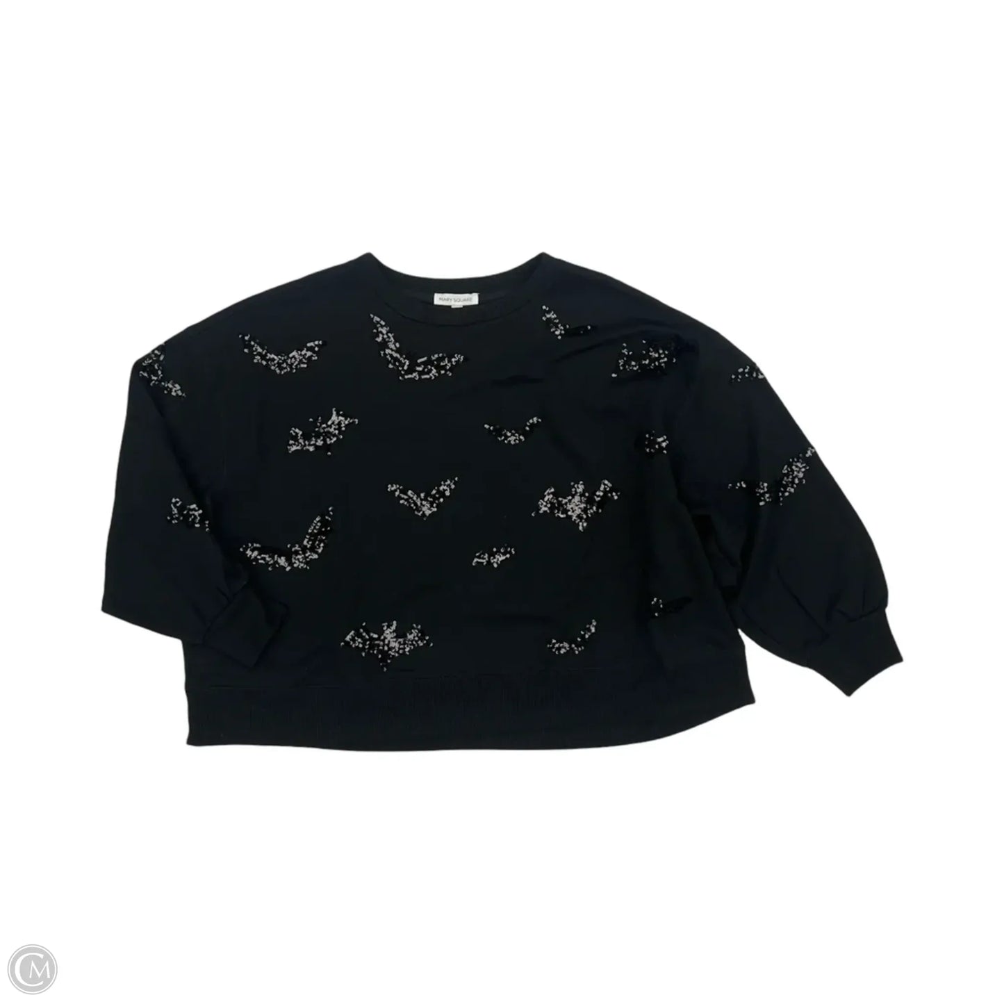 Top Long Sleeve By Mary Square In Black, Size: M