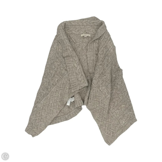 Sweater Cardigan By Loft In Tan, Size: L