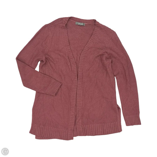 Sweater Cardigan By Marled In Pink, Size: L