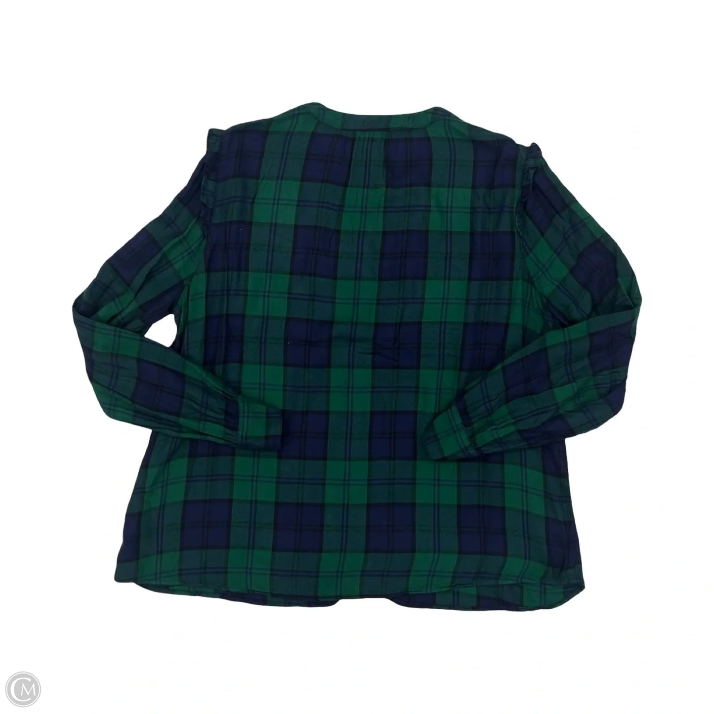 Top Long Sleeve By Old Navy In Blue & Green, Size: Xl
