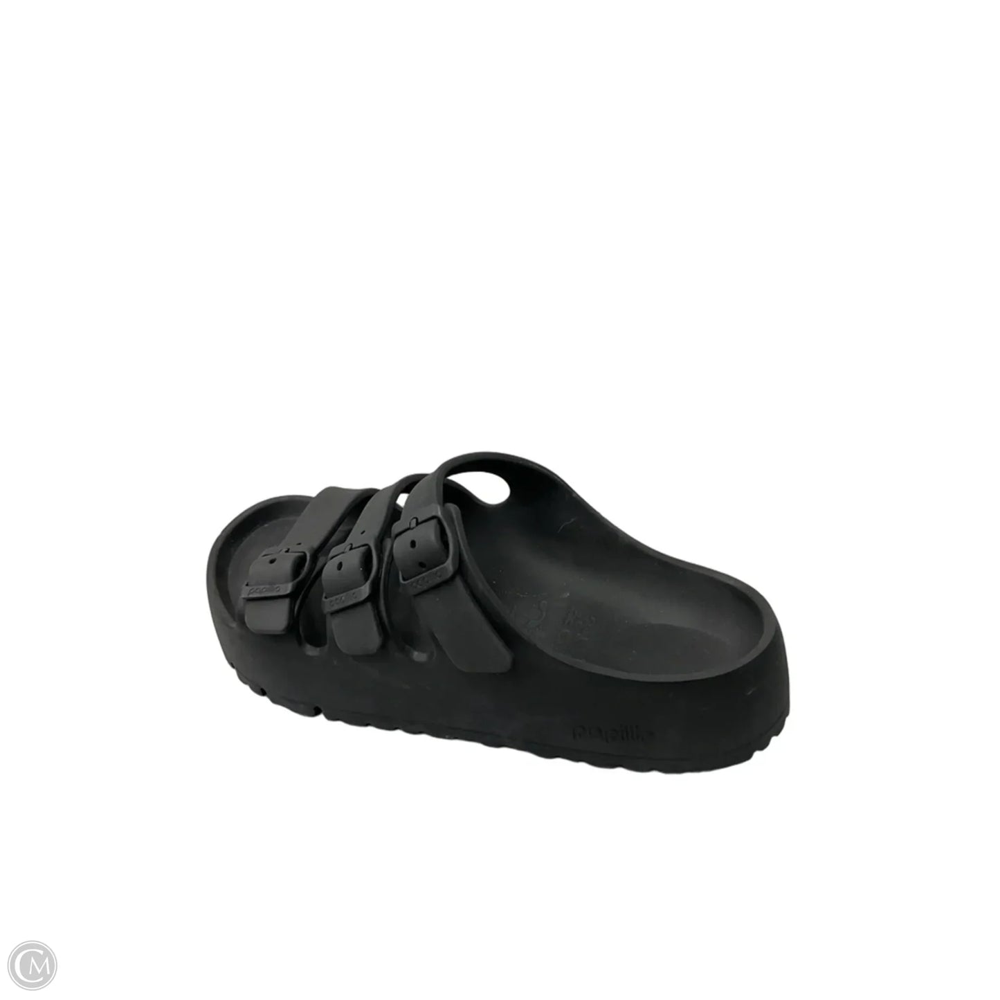 Sandals Heels Platform By Birkenstock In Black, Size: 9