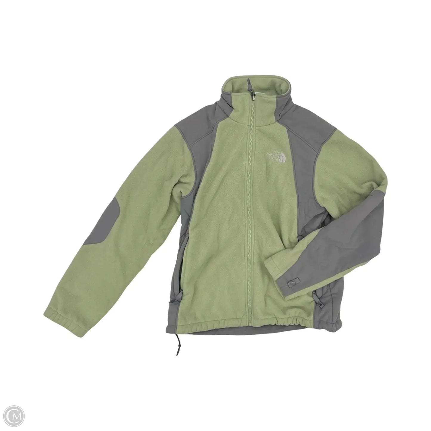 Jacket Fleece By The North Face In Green & Grey, Size: M
