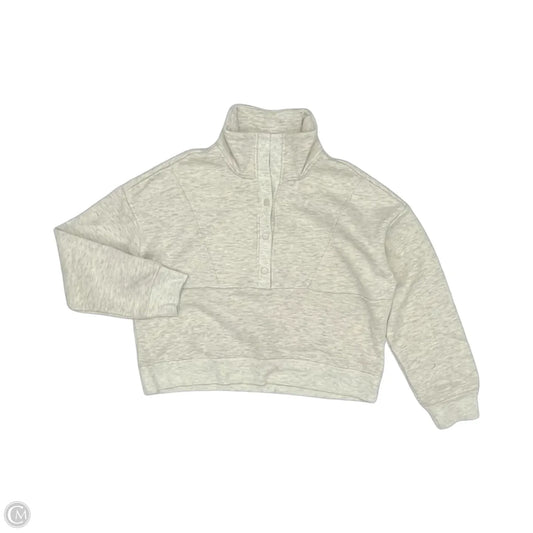 Athletic Sweatshirt Collar By Rbx In Cream, Size: L