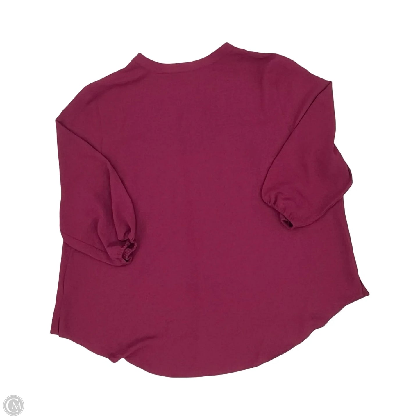 Blouse Long Sleeve By Croft And Barrow In Purple, Size: 2x