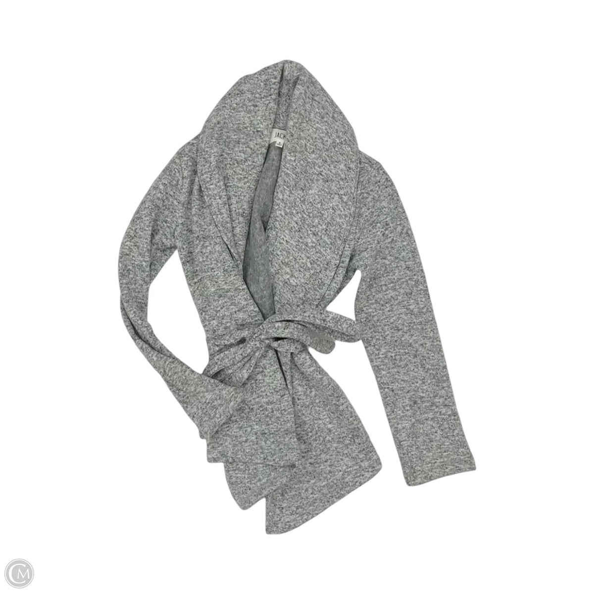 Sweater Cardigan By Jack In Grey, Size: S