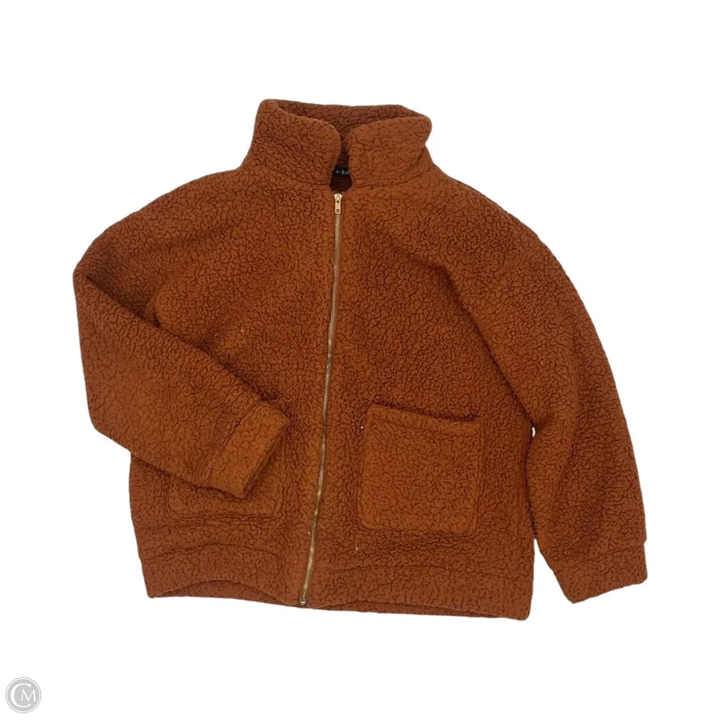 Jacket Faux Fur & Sherpa By Zaful In Brown, Size: S