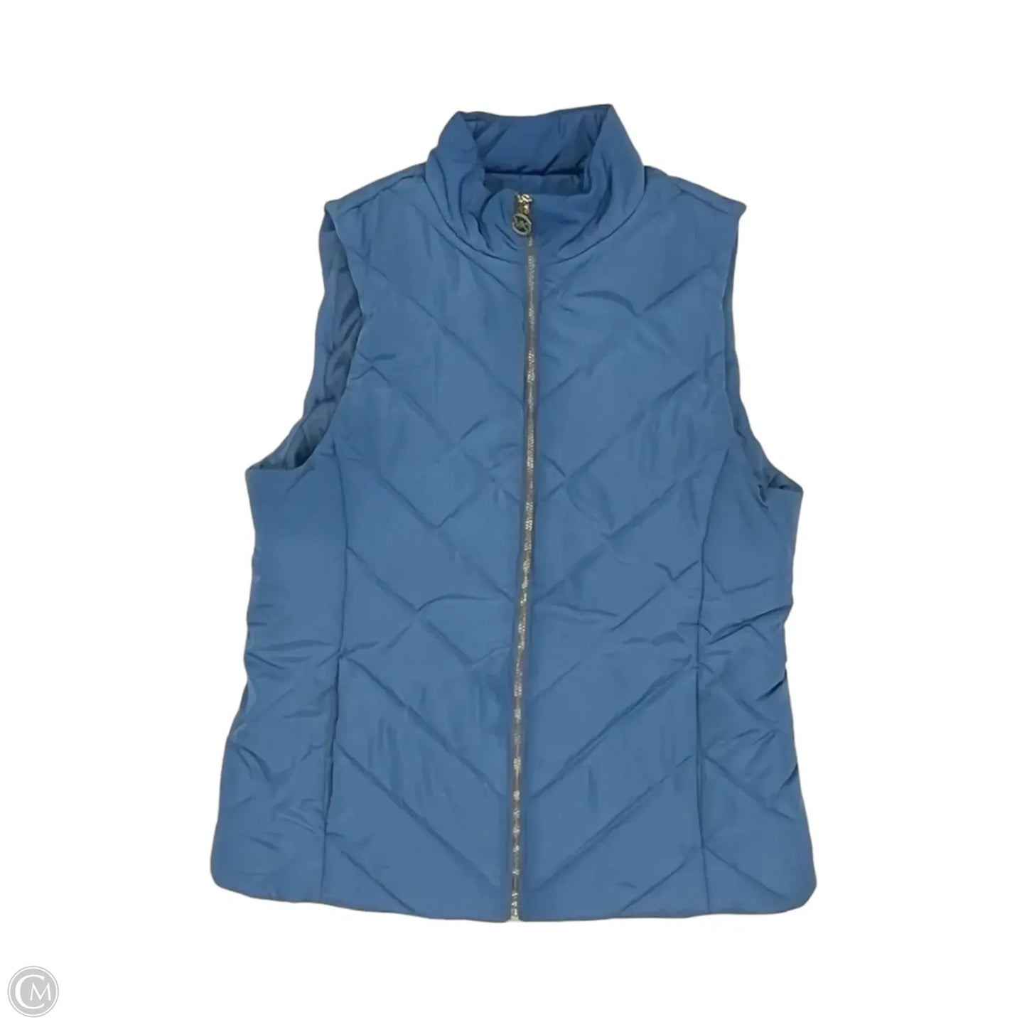 Vest Designer By Michael Kors In Blue, Size: L
