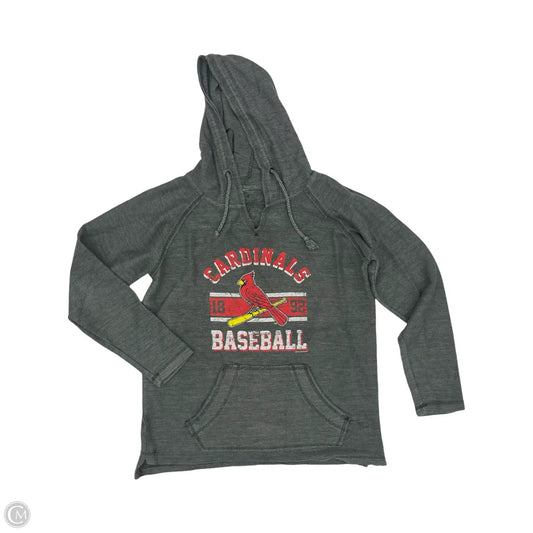 Athletic Sweatshirt Hoodie By Clothes Mentor In Grey, Size: M