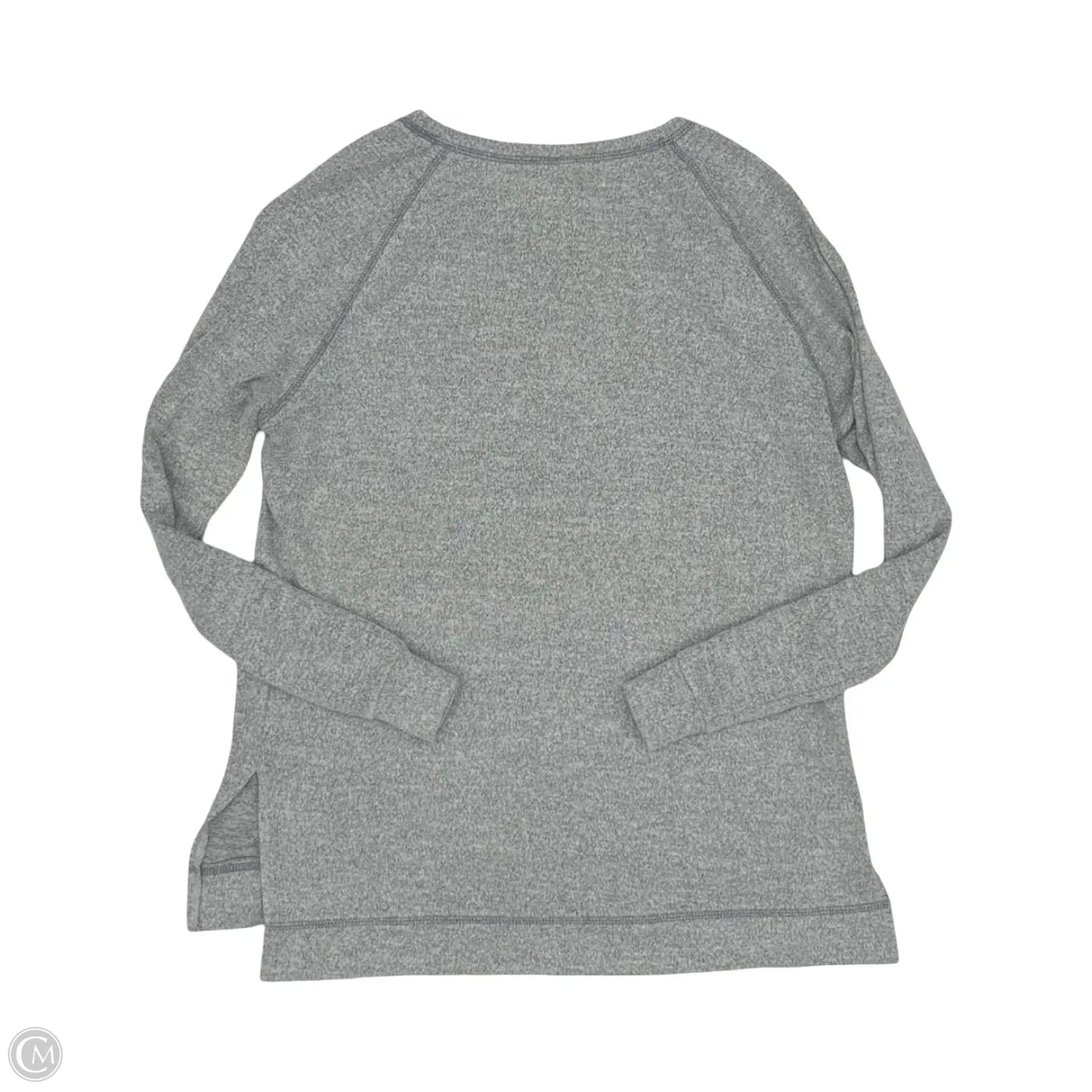 Top Long Sleeve By Cme In Grey, Size: L