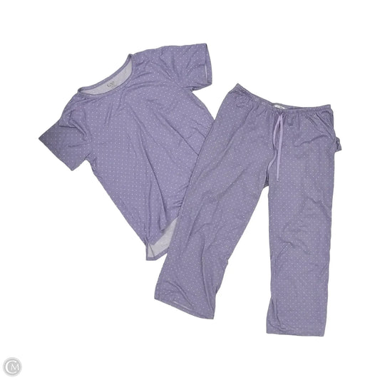 Pajamas 2pc By Flora Nikrooz In Purple & White, Size: M