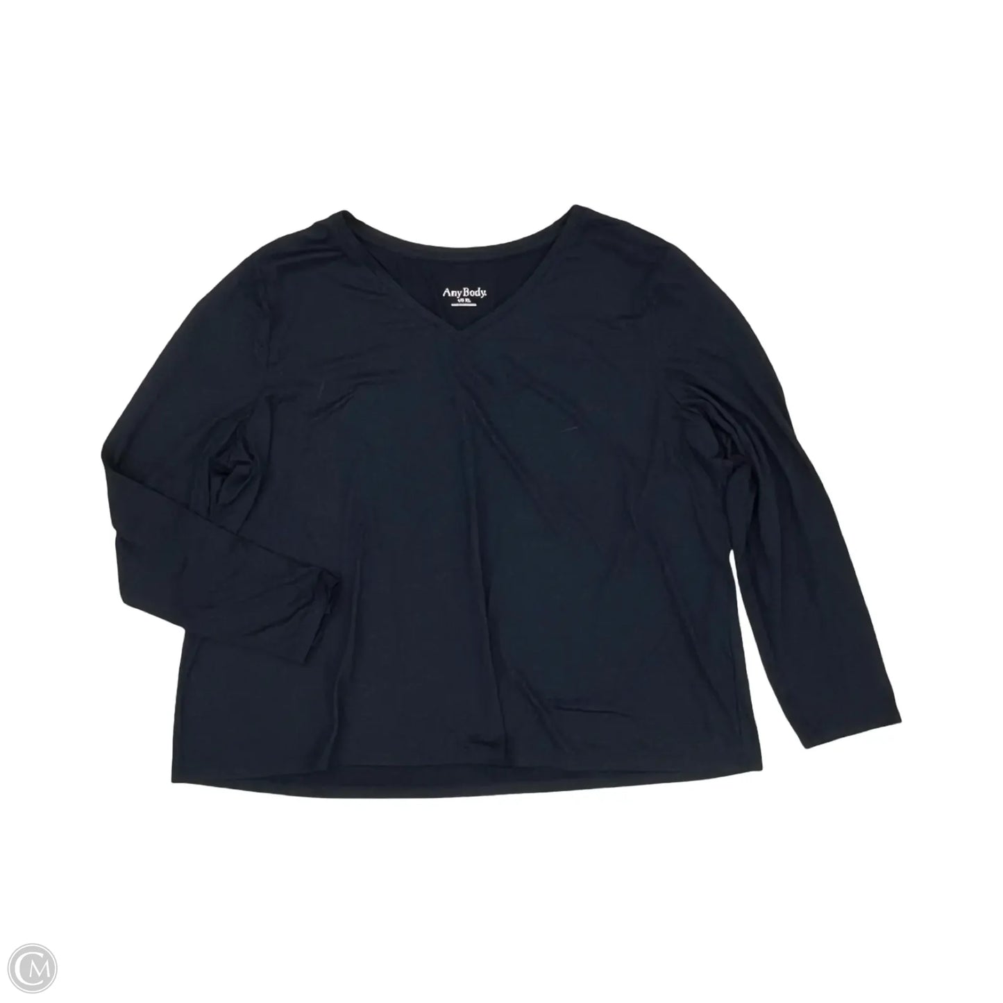 Top Long Sleeve By Any Body In Navy, Size: Xl