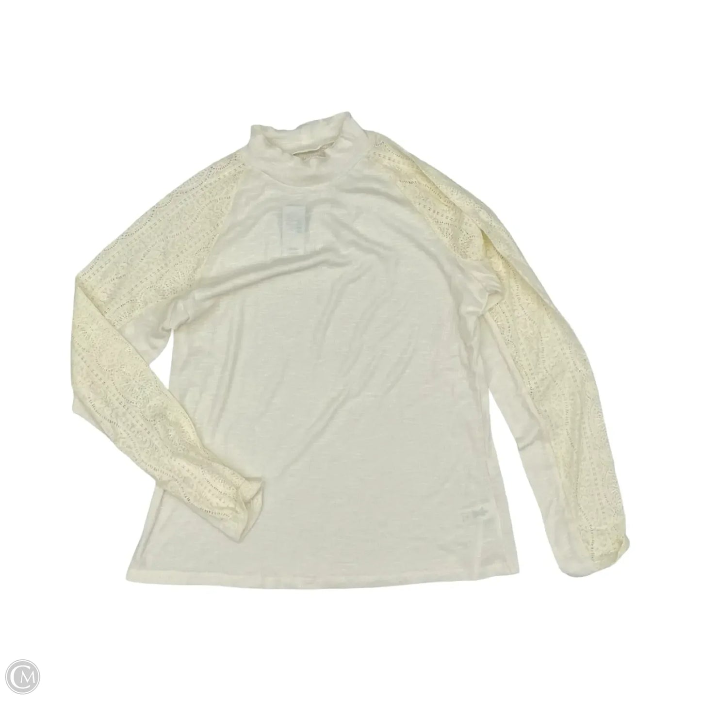 Top Long Sleeve By Maurices In Cream, Size: Xl