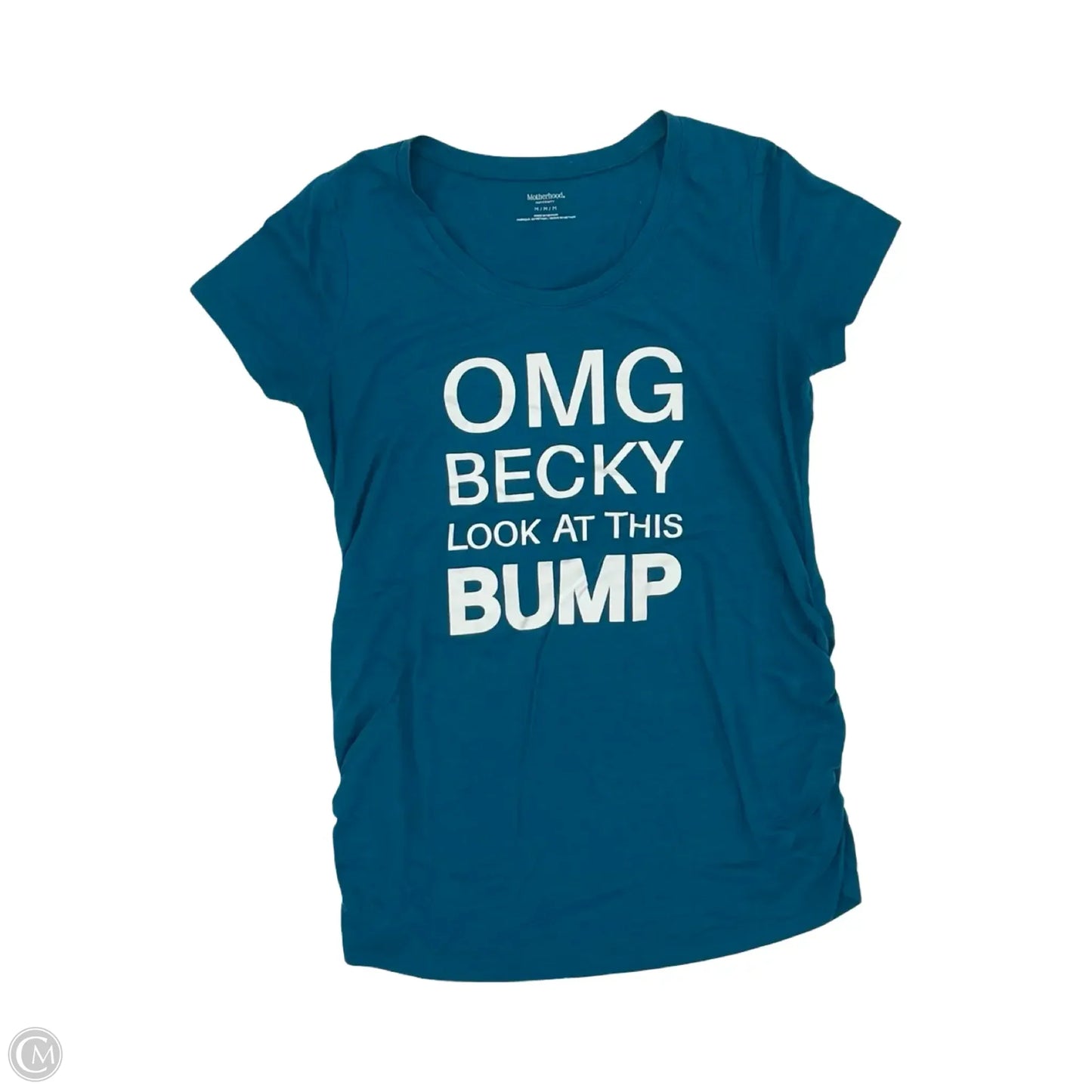Mat Top Short Sleeve By Motherhood, Size: M