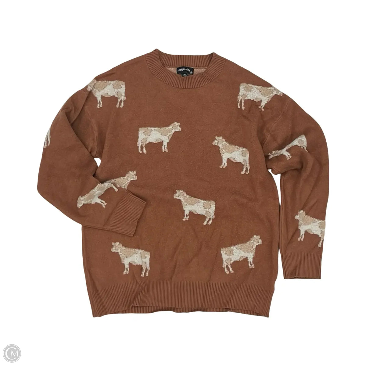 Sweater By Originality In Tan, Size: Xs