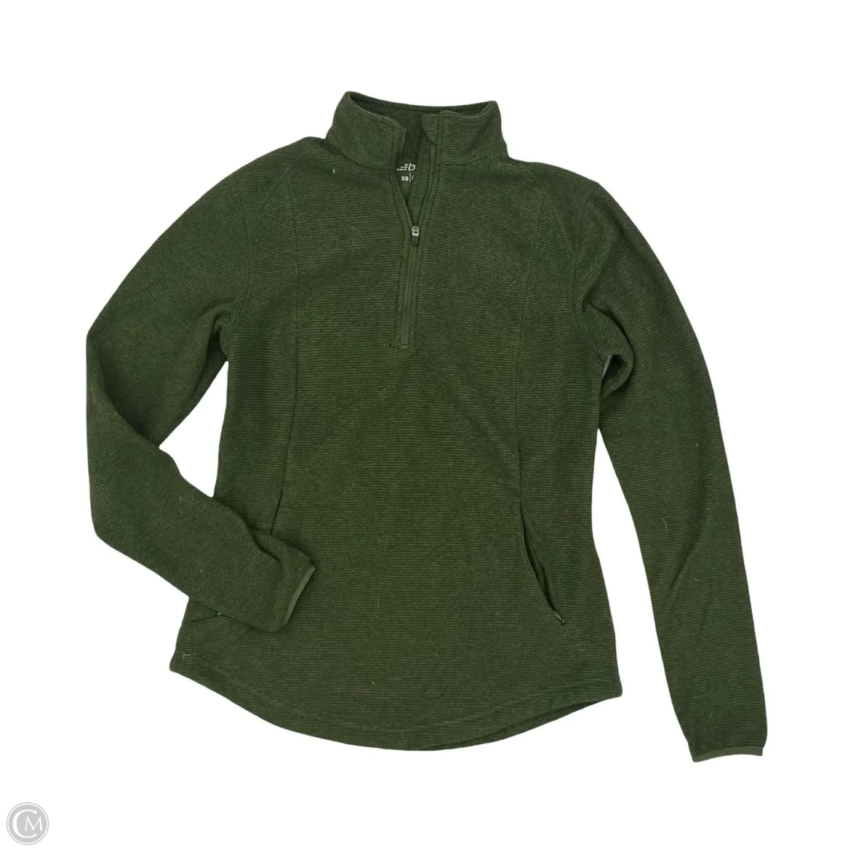 Sweatshirt Collar By Bcg In Green, Size: Xs