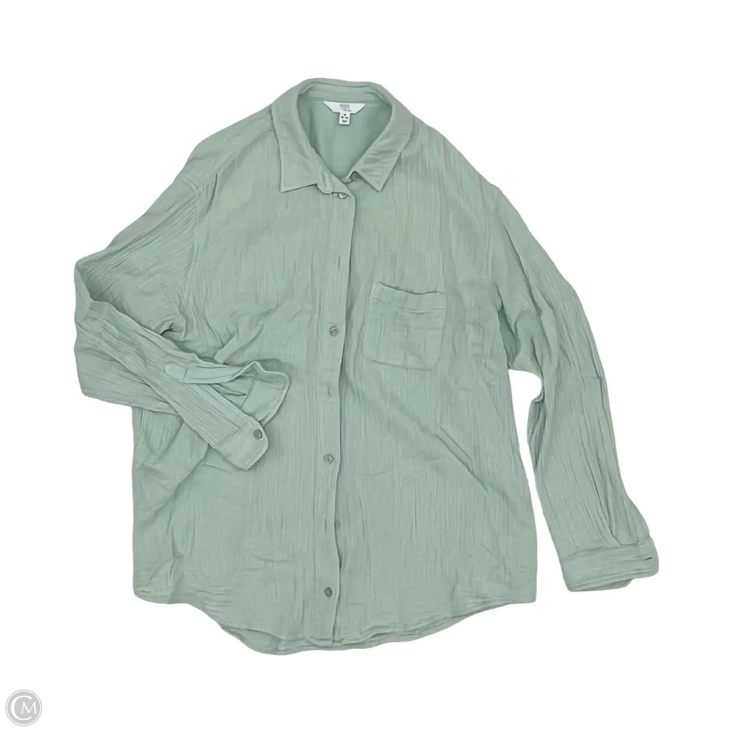 Top Long Sleeve By Time And Tru In Blue, Size: M
