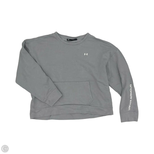 Athletic Sweatshirt Crewneck By Under Armour In Grey, Size: Xl