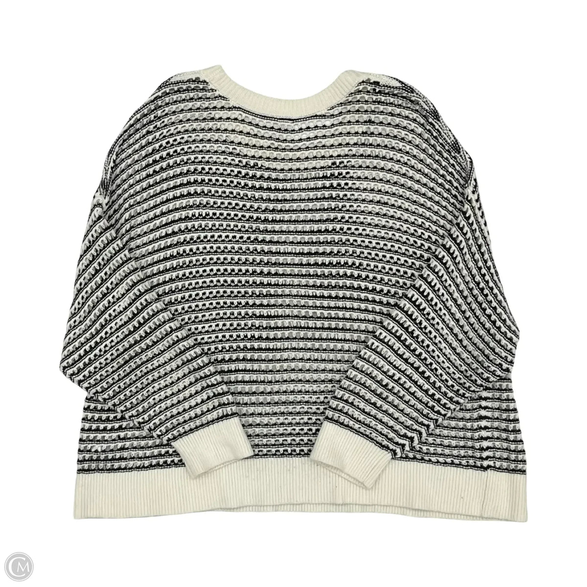 Sweater By Old Navy In Black & White, Size: 3x