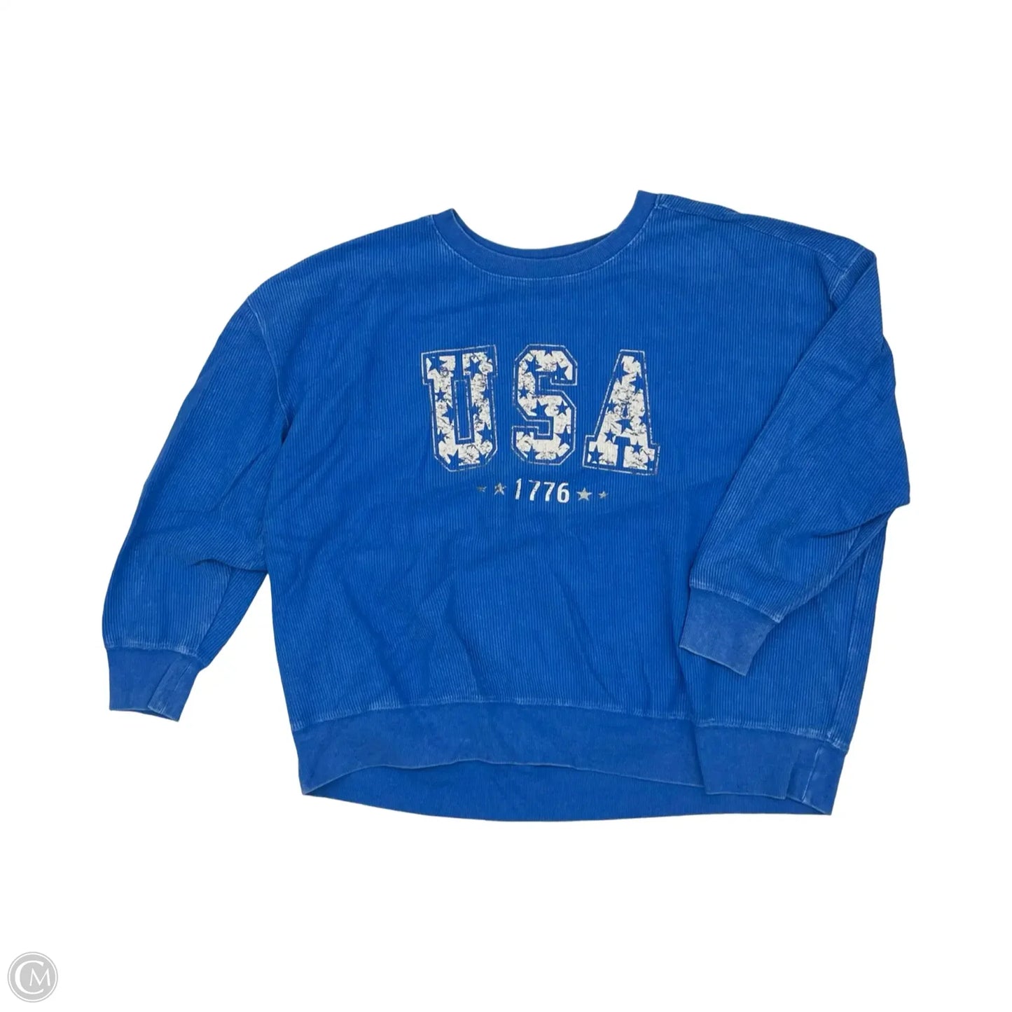 Top Long Sleeve By Maurices In Blue, Size: 3x
