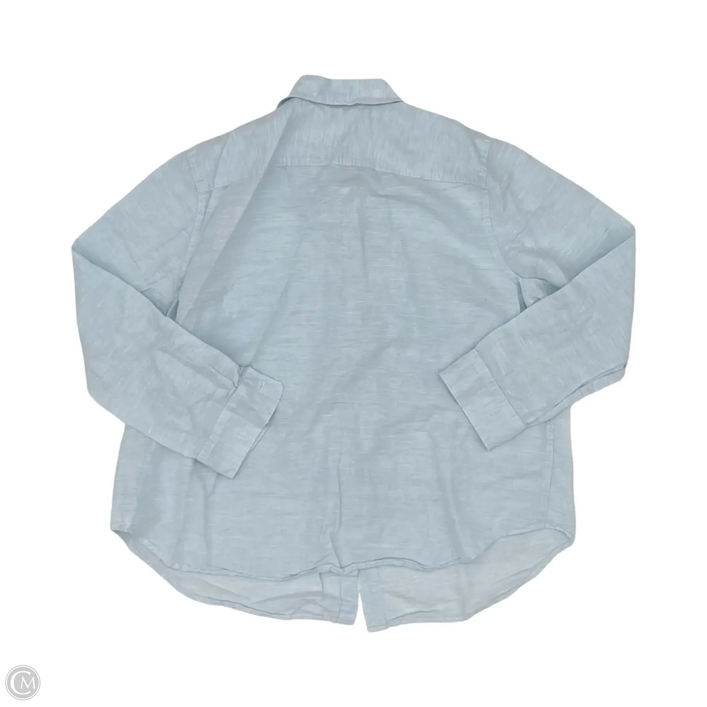 Top Long Sleeve By Chaps In Blue, Size: 2x