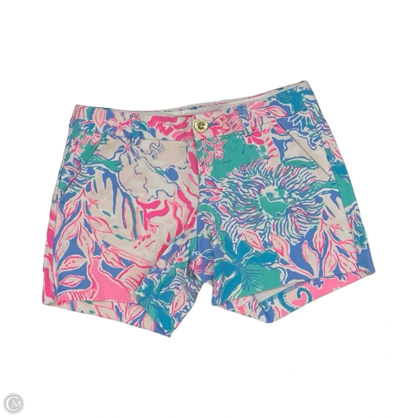 Shorts Designer By Lilly Pulitzer In Blue & Pink, Size: 0