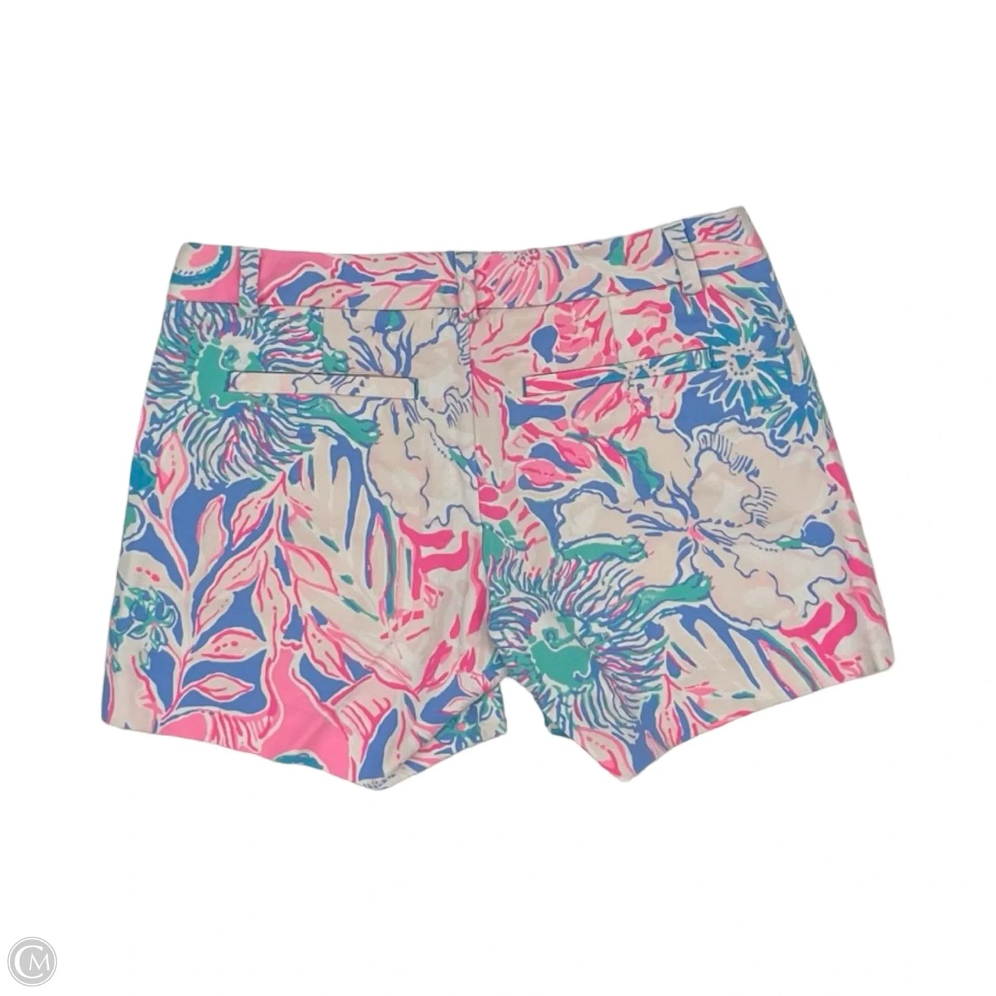 Shorts Designer By Lilly Pulitzer In Blue & Pink, Size: 0