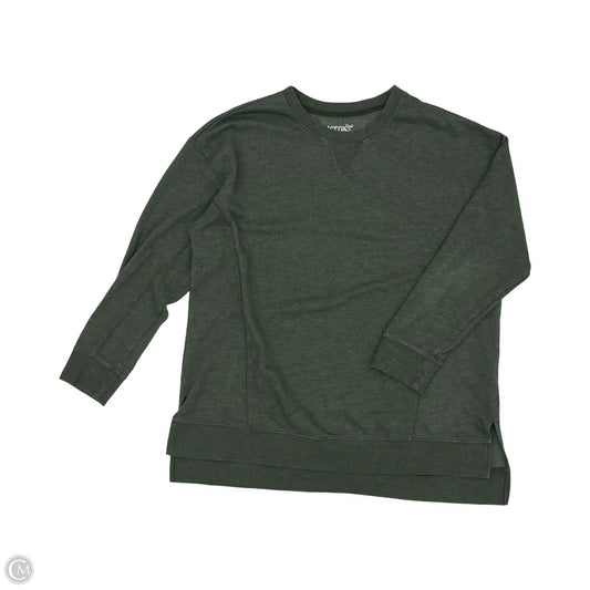 Sweatshirt Crewneck By Terra & Sky In Green, Size: 1x