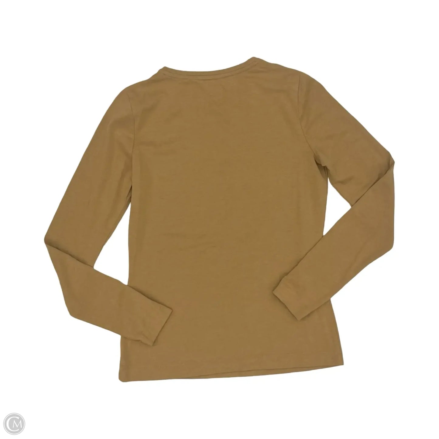 Top Long Sleeve Basic By Lands End In Brown, Size: Xs