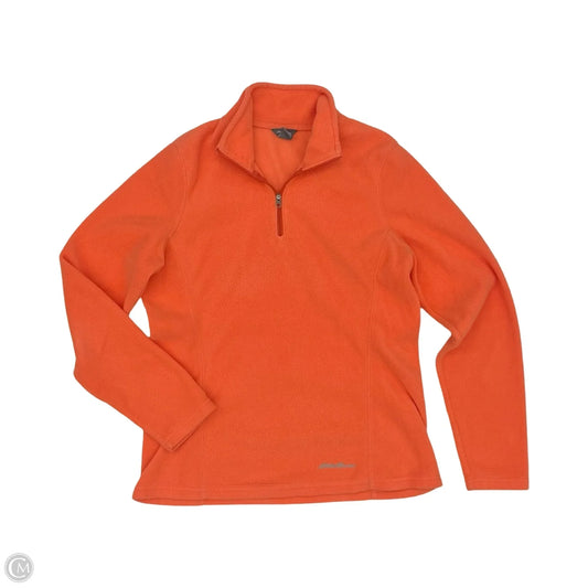 Sweatshirt Collar By Eddie Bauer In Orange, Size: Xs