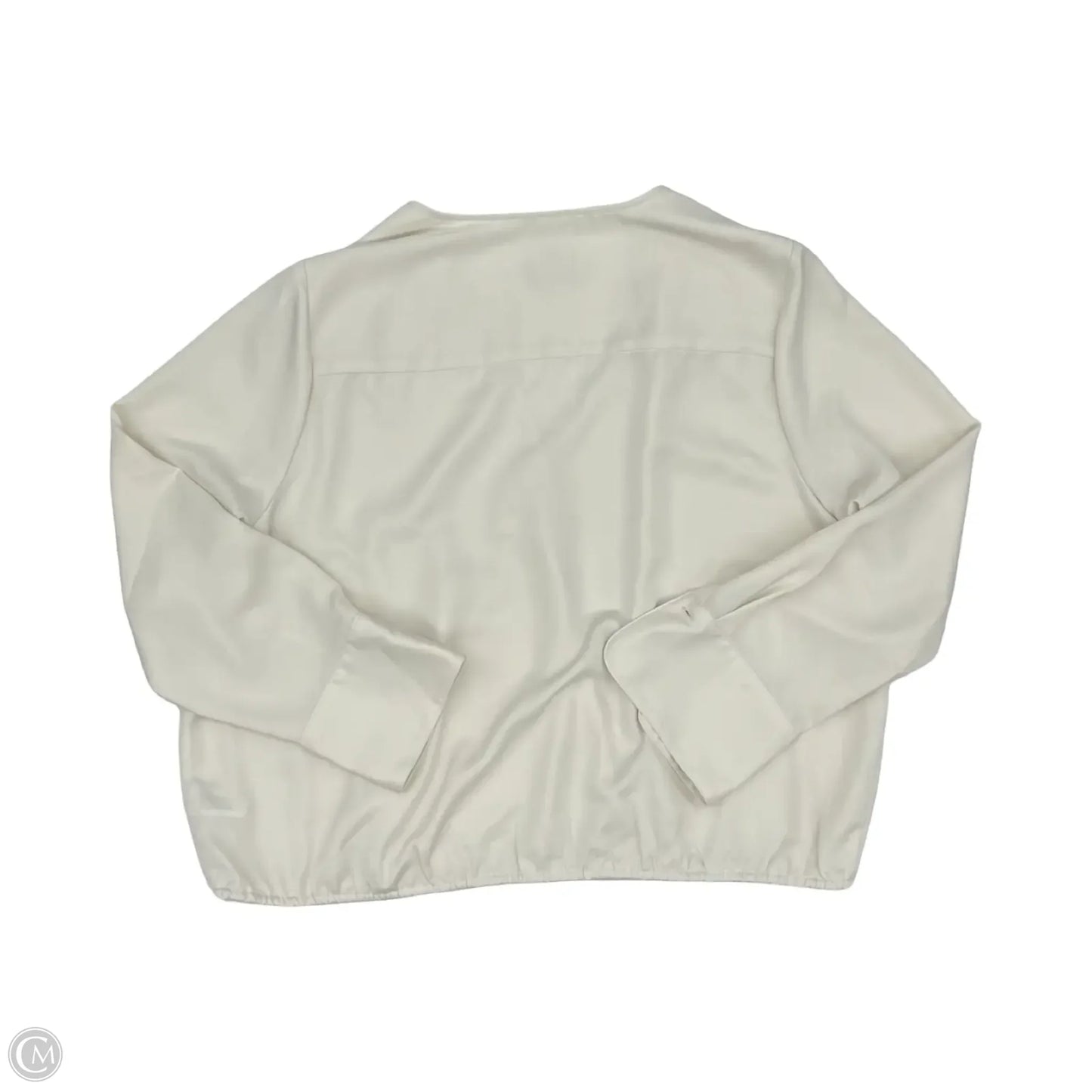 Blouse Long Sleeve By A New Day In Cream, Size: Xxl