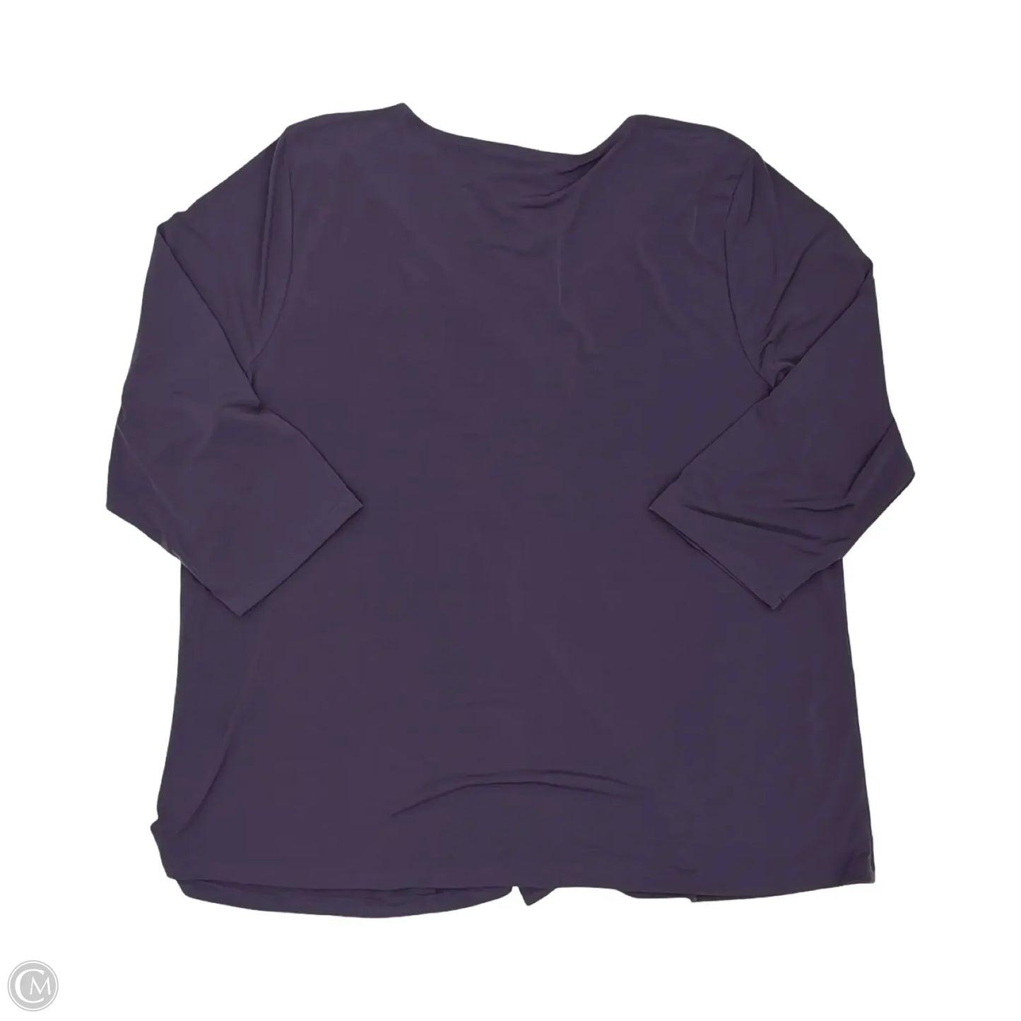 Blouse 3/4 Sleeve By Lane Bryant In Purple, Size: 1x